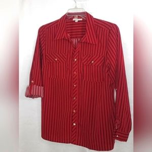 Button up striped blouse